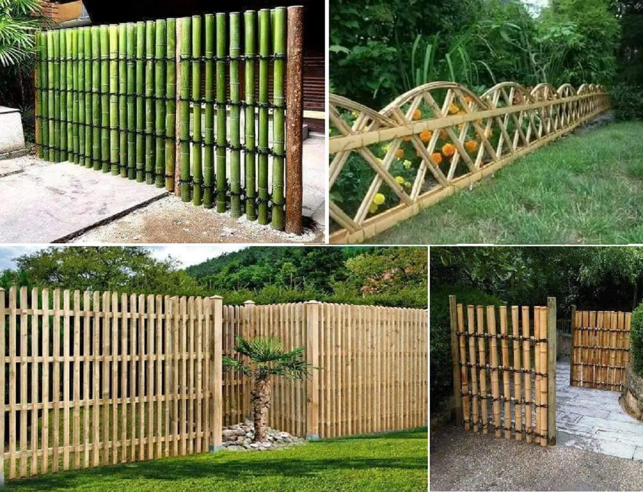 Bamboo fencing for outdoor areas