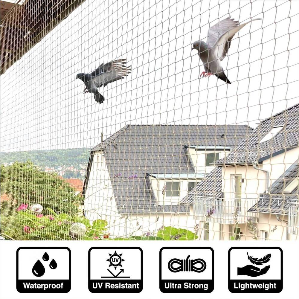Pigeon net installation for balconies and windows