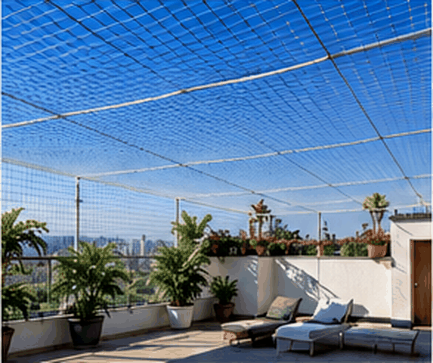 Illustrative terrace netting diagram